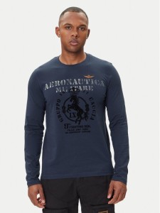 Aeronautica Militare Longsleeve 252TS2471UJ00641 Granatowy Regular Fit