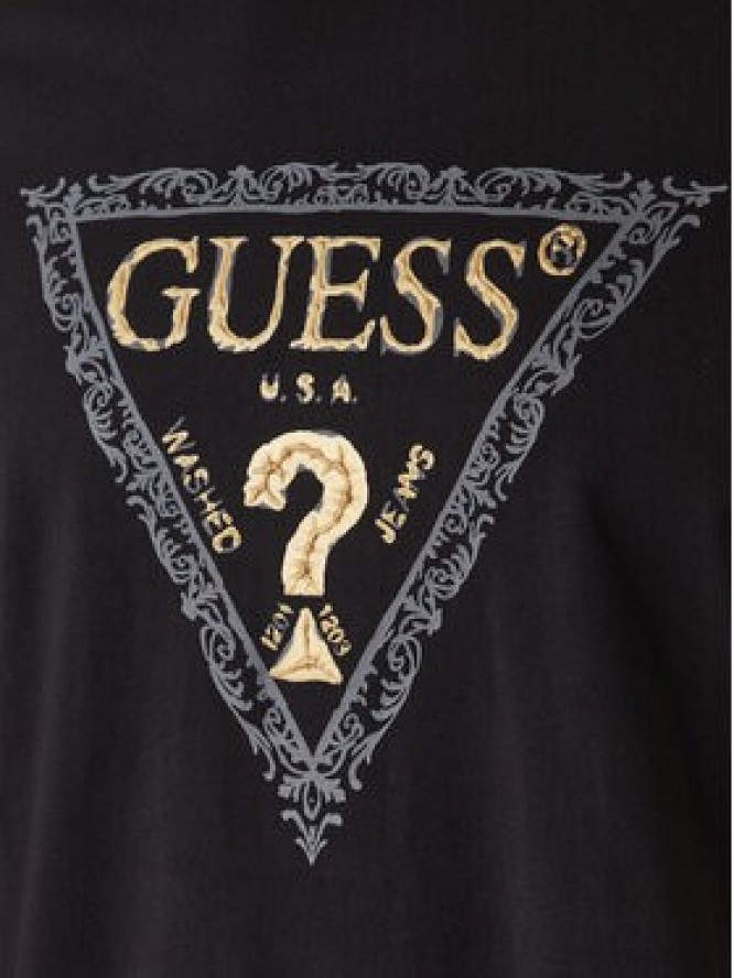 Guess T-Shirt M6RI15 I3Z14 Czarny Regular Fit