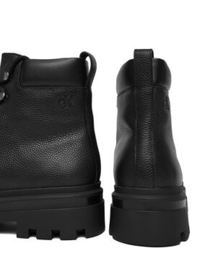 Calvin Klein Jeans Trzewiki Lugged Hiking Lace Up Lth YM0YM01336 Czarny