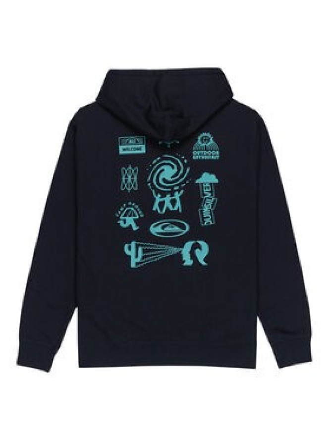 Quiksilver Bluza Salt Water Graphic EQYFT05126 Czarny Regular Fit