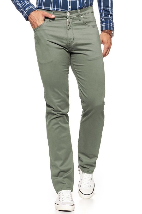 WRANGLER SPODNIE MĘSKIE ARIZONA DUSTY GREEN W12ORW457 112126447