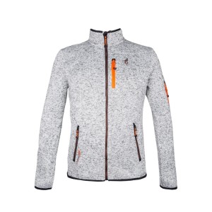 Polar bluza rozpinana dzianinowa melanżowa Navoy AULP 3 kieszenie