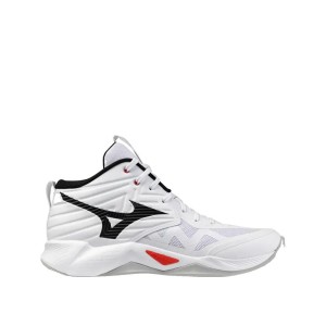 Buty do siatkówki Mizuno Wave Momentum Pro Mid Biało/Czerwone