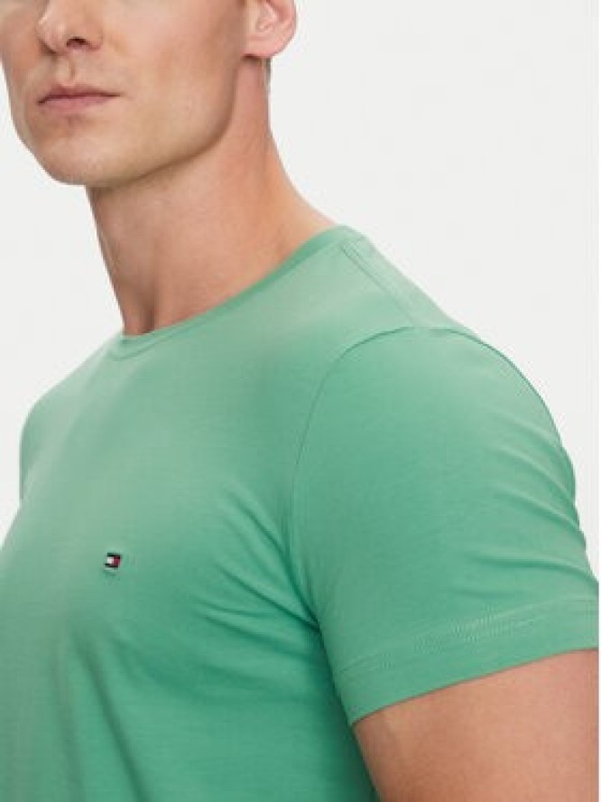 Tommy Hilfiger T-Shirt MW0MW10800 Zielony Slim Fit