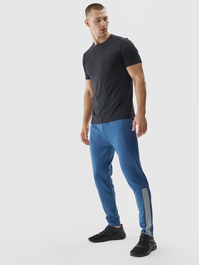 4F Spodnie treningowe szybkoschnące męskie - niebieskie 3XL