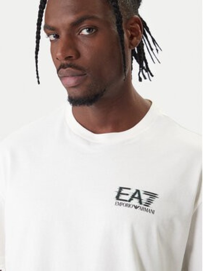 EA7 Emporio Armani T-Shirt 7M001327 AF17789 U0004 Écru Relaxed Fit