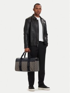 Calvin Klein Torba weekendowa Mixed Emblem Aop LV04D3379G Beżowy