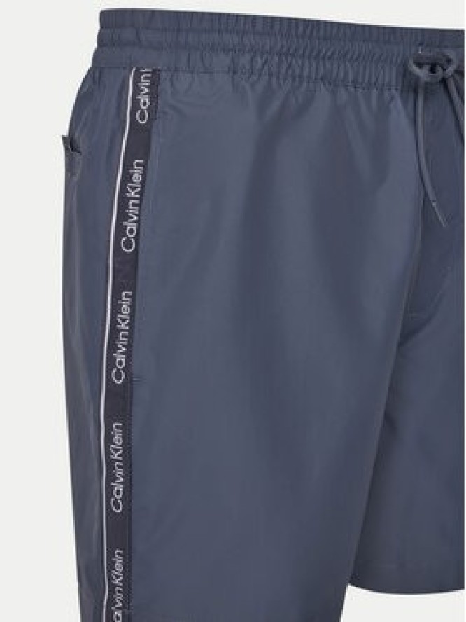Calvin Klein Swimwear Szorty kąpielowe KM0KM01109 Niebieski Regular Fit