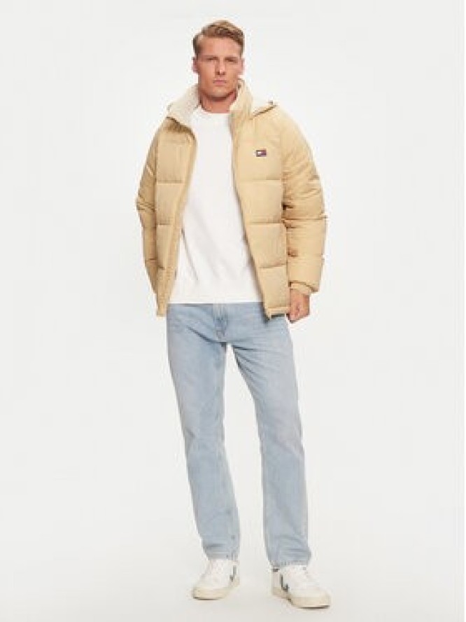 Tommy Jeans Kurtka zimowa DM0DM20003 Beżowy Relaxed Fit