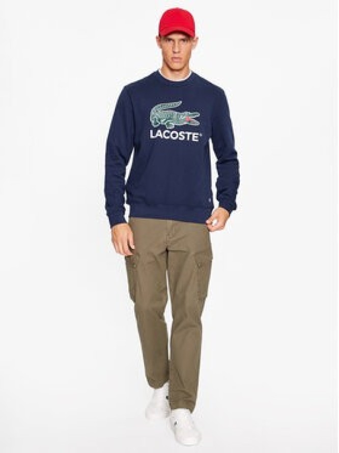 Lacoste Bluza SH1281 Granatowy Regular Fit