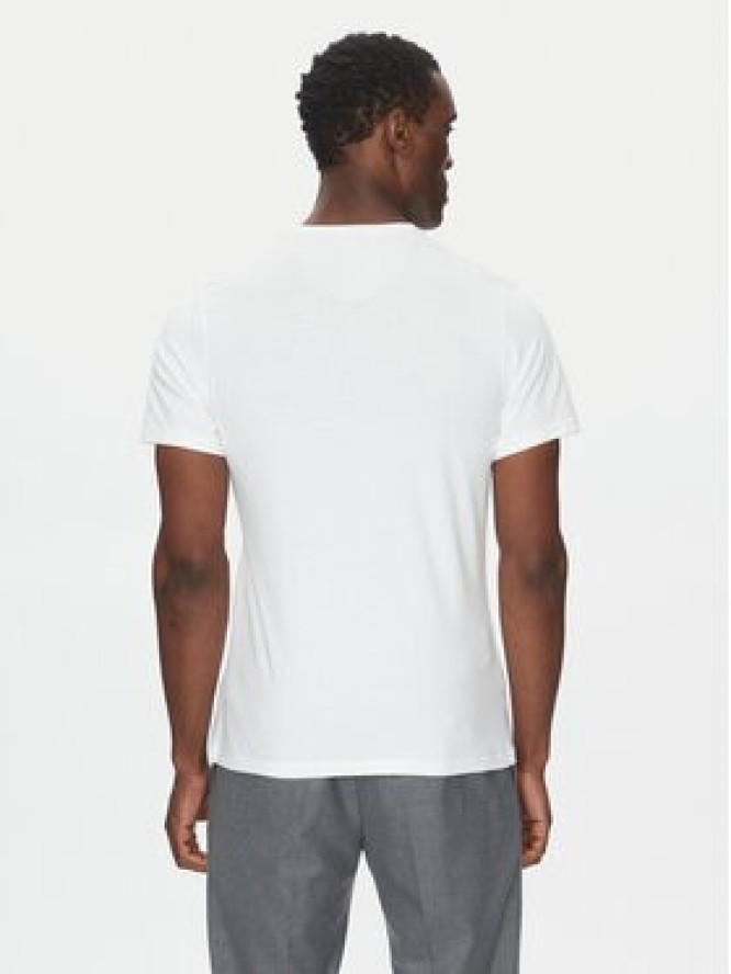 Barbour T-Shirt Tartan MTS0670WH11 Biały Tailored Fit