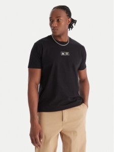 Kappa T-Shirt Authentic Nuria 341V2UW Czarny Regular Fit
