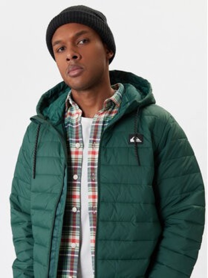 Quiksilver Kurtka przejściowa Scaly Hood EQYJK04189 Zielony Regular Fit