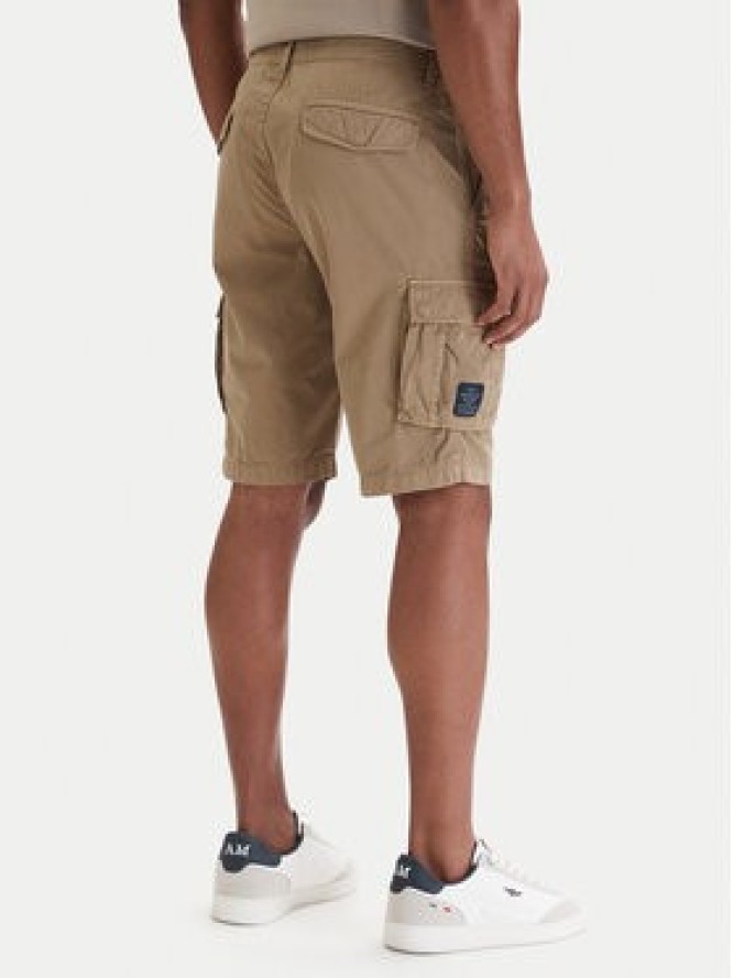 Aeronautica Militare Szorty materiałowe 261BE0066UCT01122 Beżowy Regular Fit