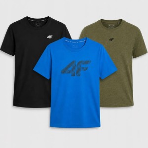 KOMPLET KOSZULEK T-SHIRT MĘSKI 4F ZESTAW 3PAK