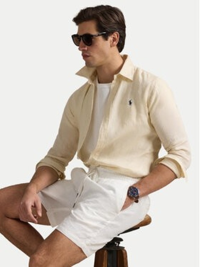 Polo Ralph Lauren Koszula 710968915005 Beżowy Slim Fit