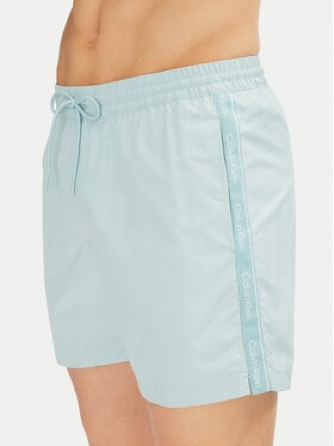 Calvin Klein Swimwear Szorty kąpielowe KM0KM01109 Niebieski Regular Fit