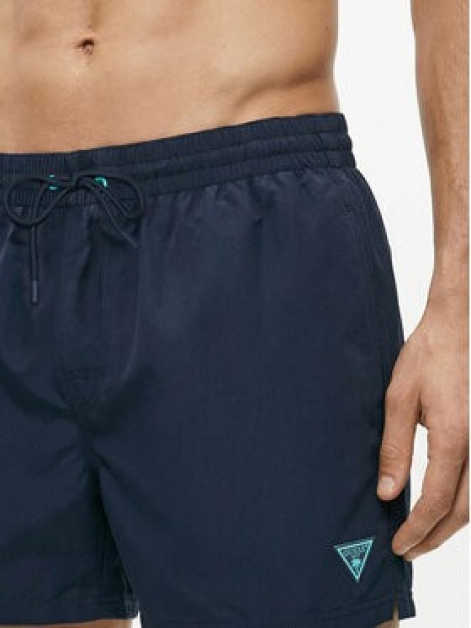Guess Szorty kąpielowe F6GT25 WG282 SHORT Granatowy Regular Fit