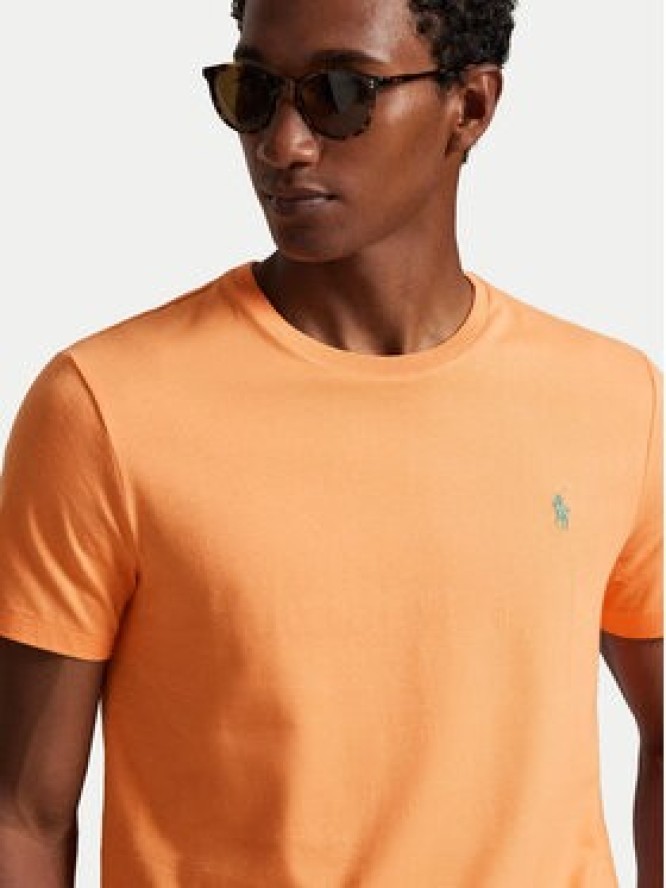 Polo Ralph Lauren T-Shirt 710671438457 Pomarańczowy Custom Slim Fit