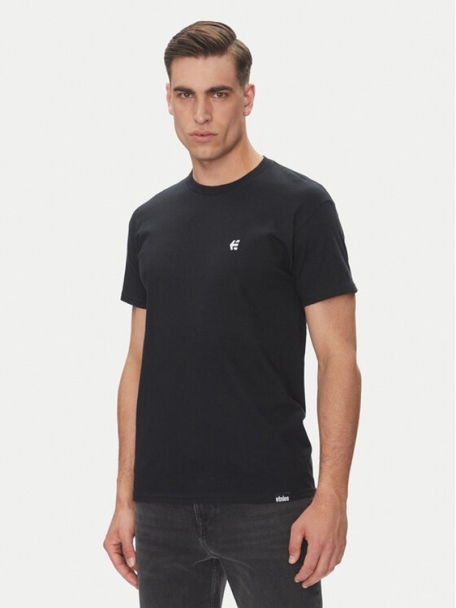Etnies T-Shirt Team Emroidery 4130003738 Czarny Regular Fit