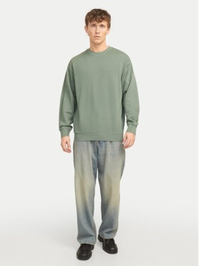 Jack & Jones Bluza Charge 12268273 Zielony Loose Fit