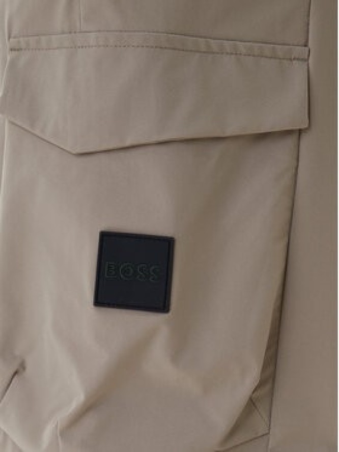 BOSS Spodnie materiałowe T_Urbanex-Cargolight 50508339 Zielony Tapered Fit