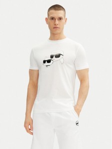 KARL LAGERFELD T-Shirt 755061 552241 Biały Regular Fit
