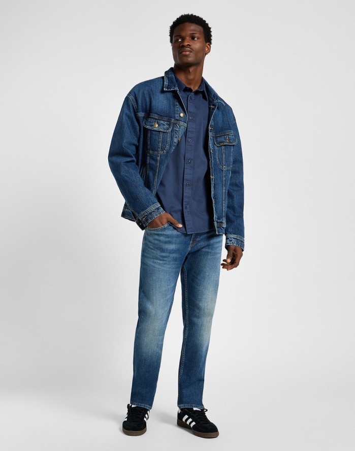 LEE MĘSKA KOSZULA PATCH SHIRT MOOD INDIGO 112355737 LL37014445
