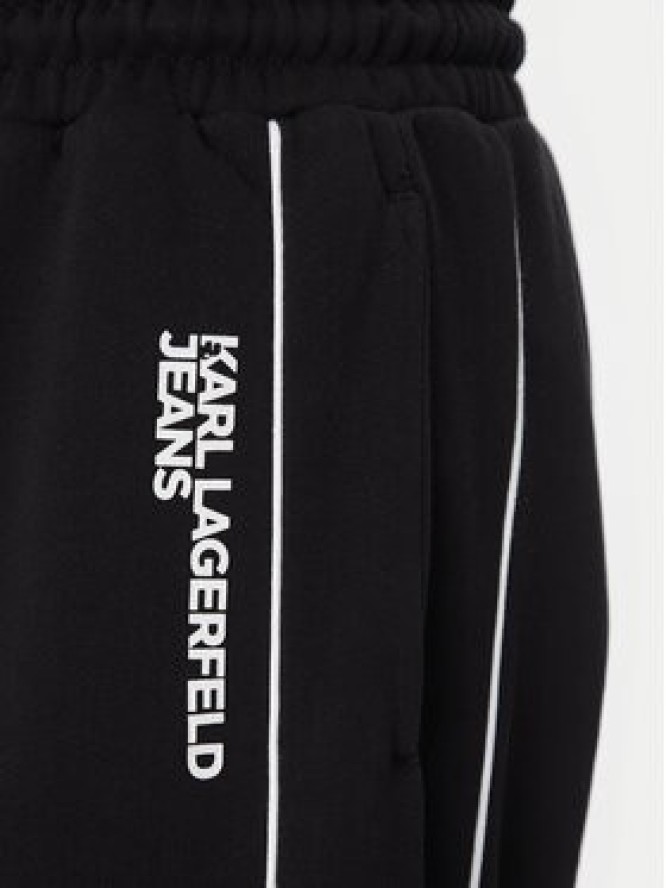 Karl Lagerfeld Jeans Spodnie dresowe A2M10098 Czarny Regular Fit