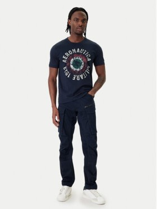 Aeronautica Militare T-Shirt 261TS2538UJ00727 Granatowy Regular Fit