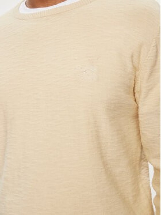INDICODE Sweter Hugolia 30-459 Beżowy Regular Fit