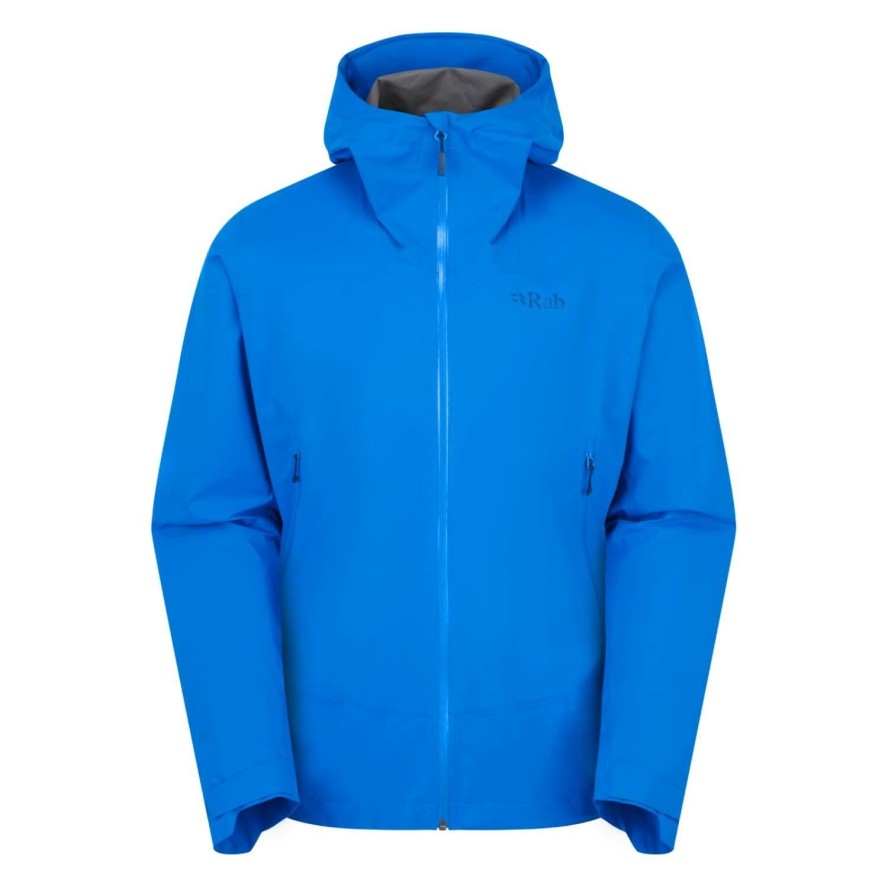 Kurtka przeciwdeszczowa męska Rab Downpour Light Jacket z kapturem