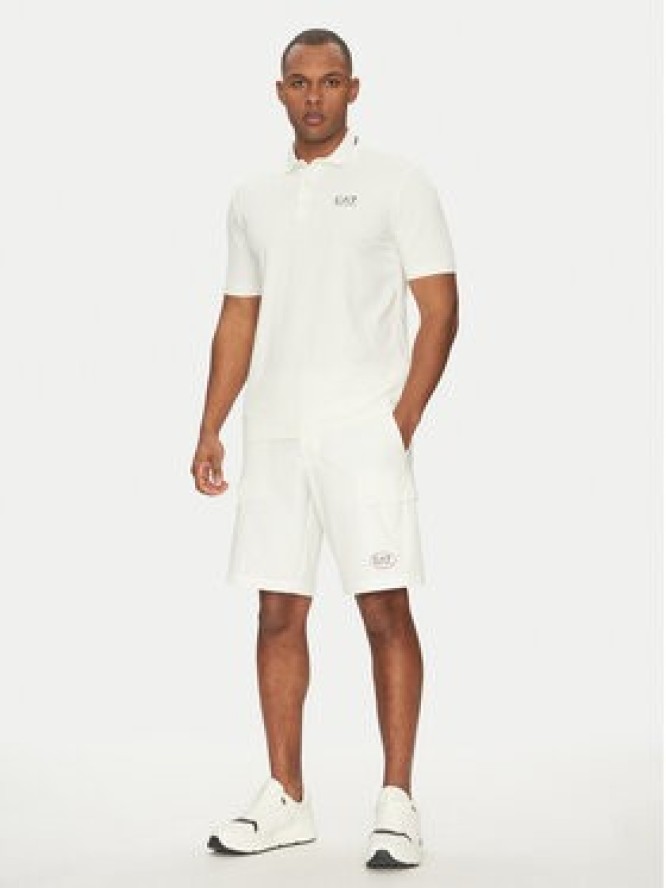 EA7 Emporio Armani Szorty sportowe 7M000196 AF13554 U0005 Biały Regular Fit
