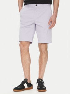 BOSS Szorty materiałowe Chino-Slim-Shorts 50536723 Fioletowy Regular Fit