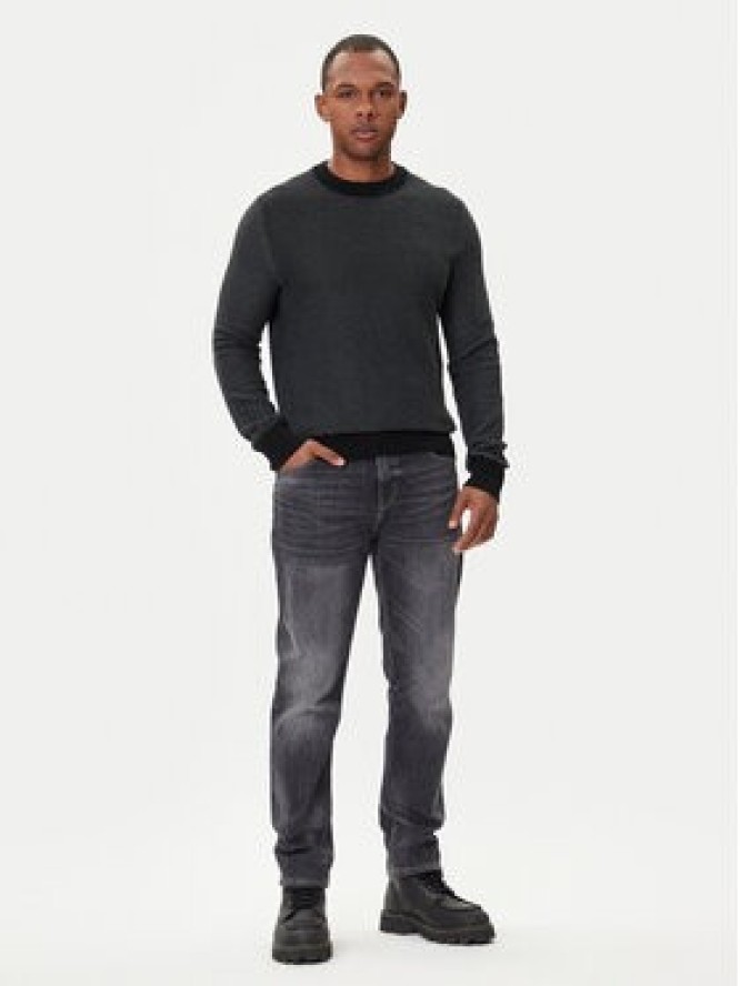 BOSS Sweter Klapok 50548673 Czarny Regular Fit