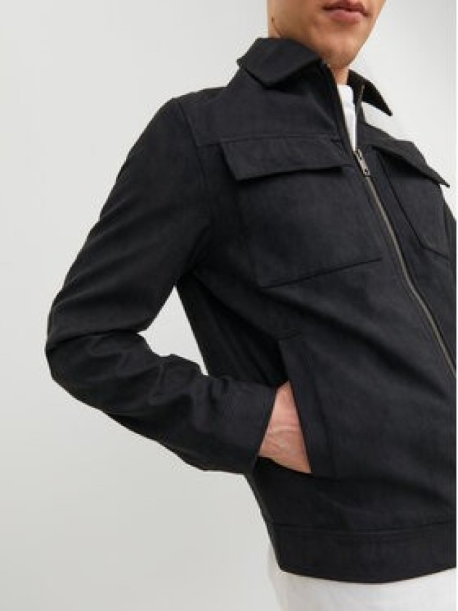 Jack & Jones Kurtka z imitacji skóry 12213082 Czarny Regular Fit