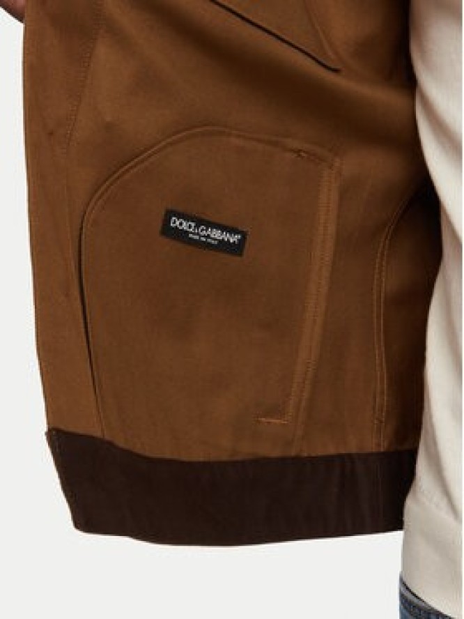 Dolce&Gabbana Kurtka przejściowa G9BJFT GI513 Brązowy Regular Fit