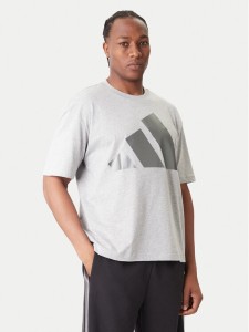 adidas T-Shirt JM1707 Szary Loose Fit