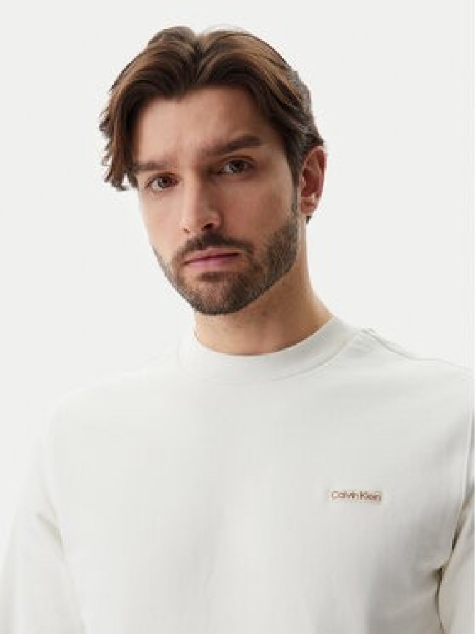 Calvin Klein Jeans Bluza J30J327530 Écru Regular Fit