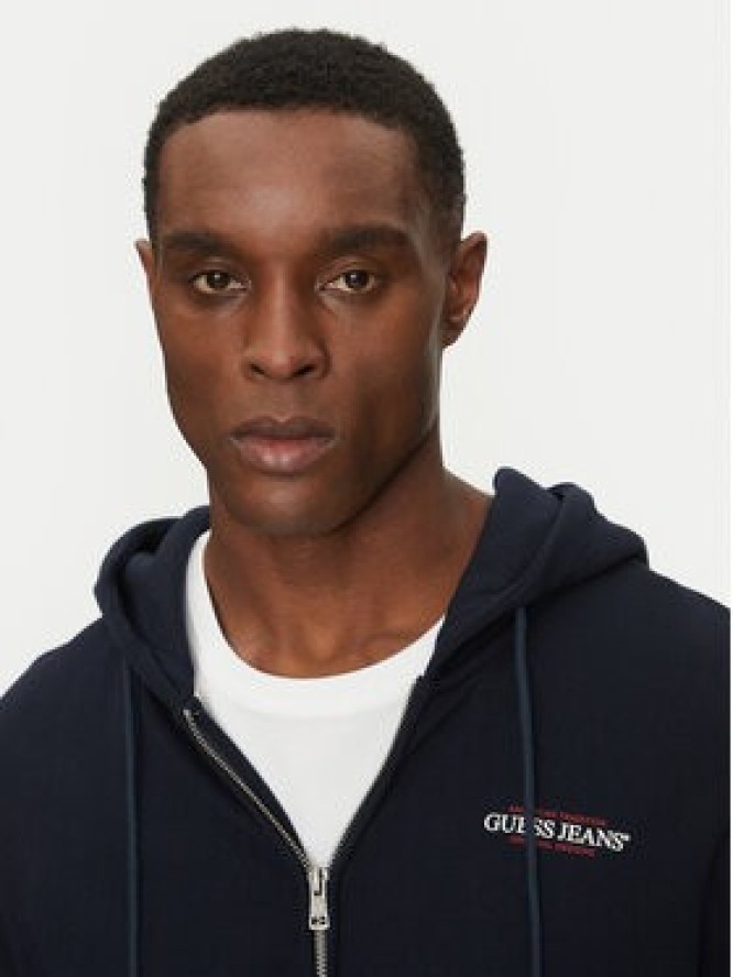 Guess Jeans Bluza M5RQ45 KCPR1 Granatowy Regular Fit