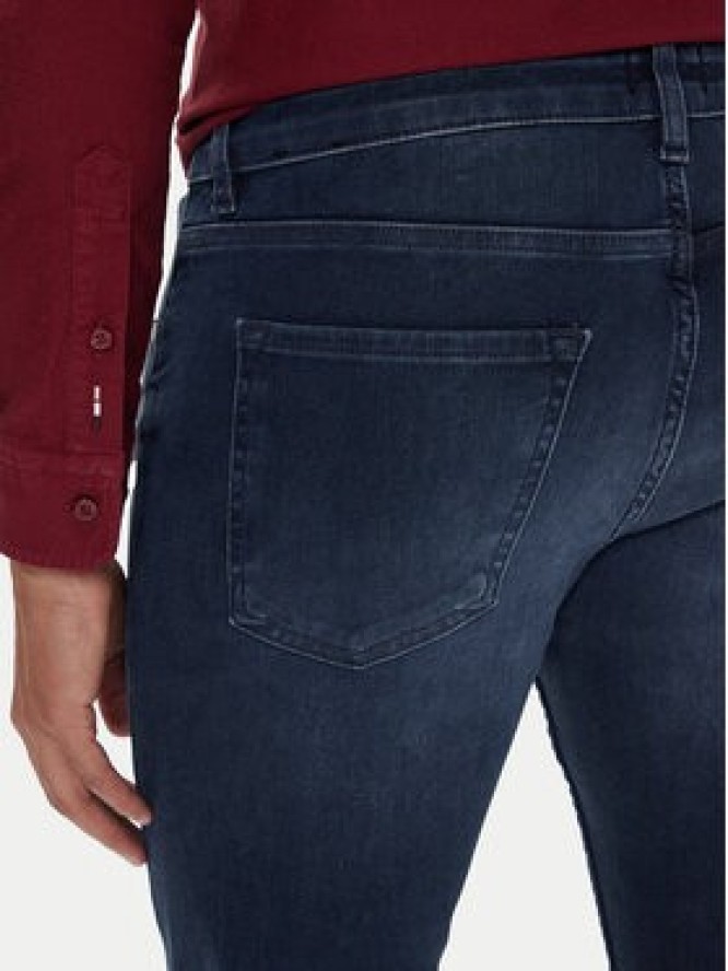 BOSS Jeansy P-Delaware 50549834 Granatowy Slim Fit