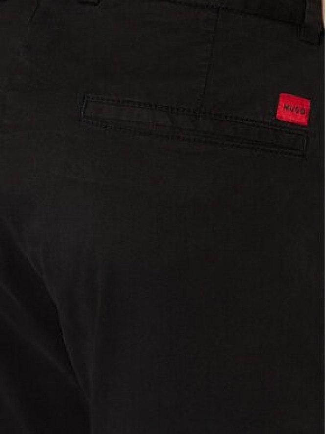 HUGO Chinosy 50530886 Czarny Slim Fit