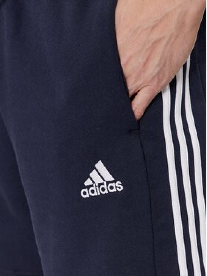 adidas Szorty sportowe Essentials French Terry 3-Stripes Shorts IC9436 Niebieski Regular Fit