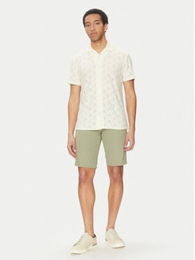 INDICODE Koszula Injerry 20-612 Écru Regular Fit