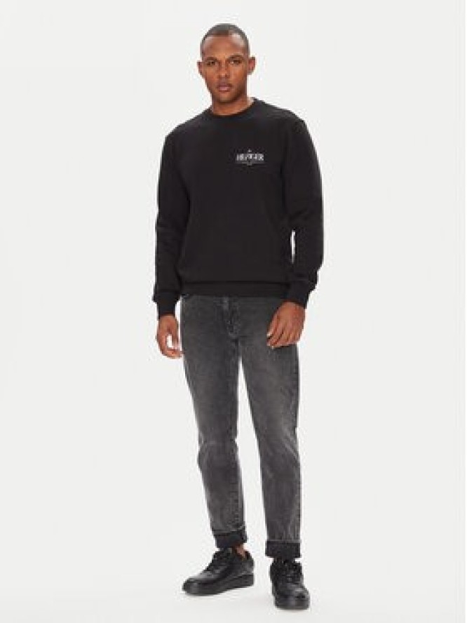 Tommy Hilfiger Bluza Stacked MW0MW39376 Czarny Regular Fit