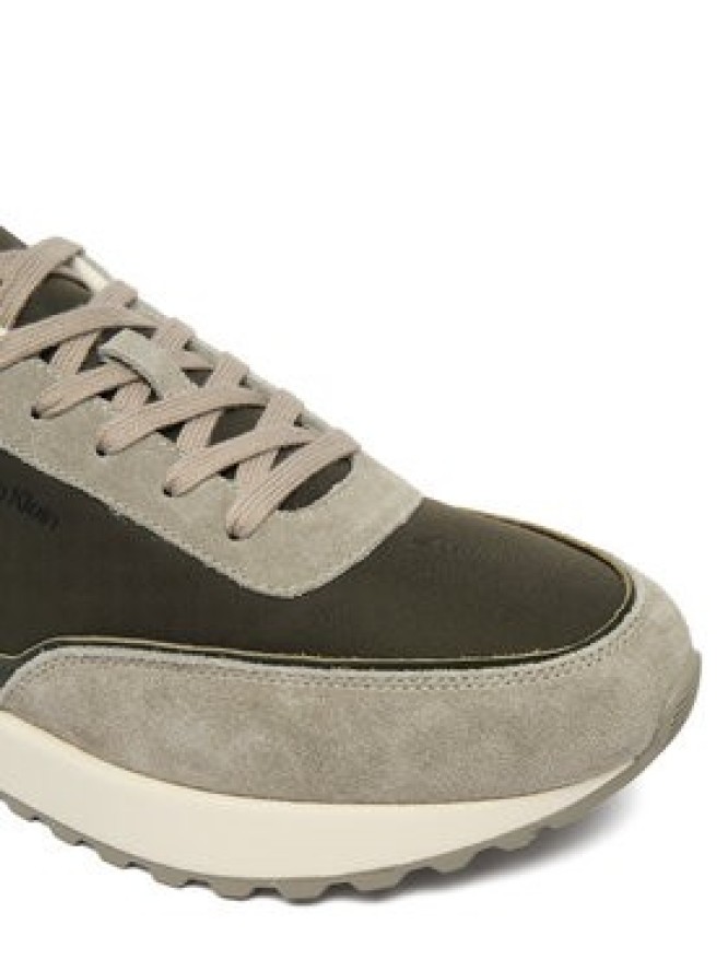 Calvin Klein Sneakersy Low Top Lace Up Repreve Mix HM0HM01714 Zielony