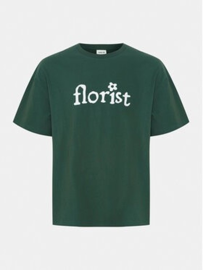 Solid T-Shirt 21108143 Zielony Regular Fit