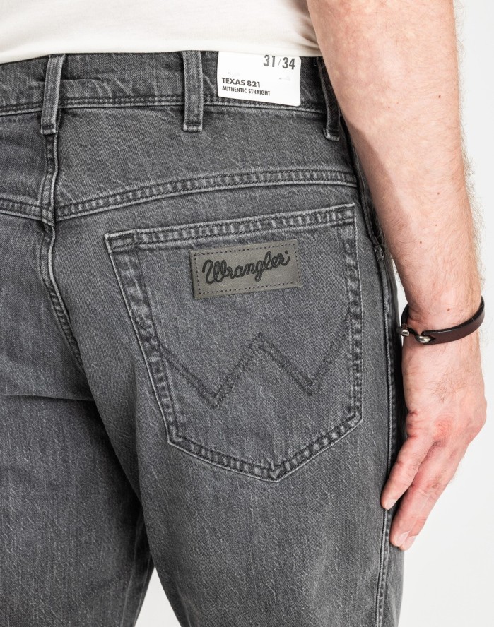 WRANGLER TEXAS MĘSKIE SPODNIE JEANSOWE DUSTY GRANITE W121P416N 112126173