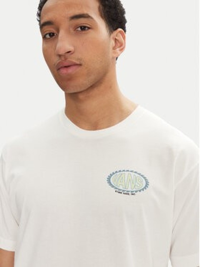 Vans T-Shirt Road Stop VN000M67 Écru Regular Fit