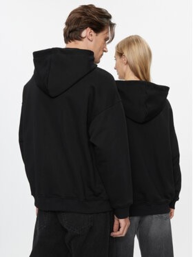 2005 Bluza Unisex Basic Czarny Relaxed Fit